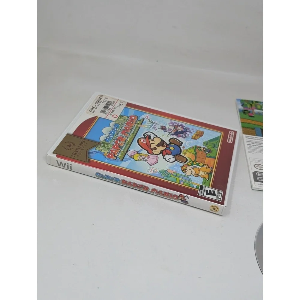 Super Paper Mario Nintendo Selects Edition Nintendo Wii‎ Game Complete CIB